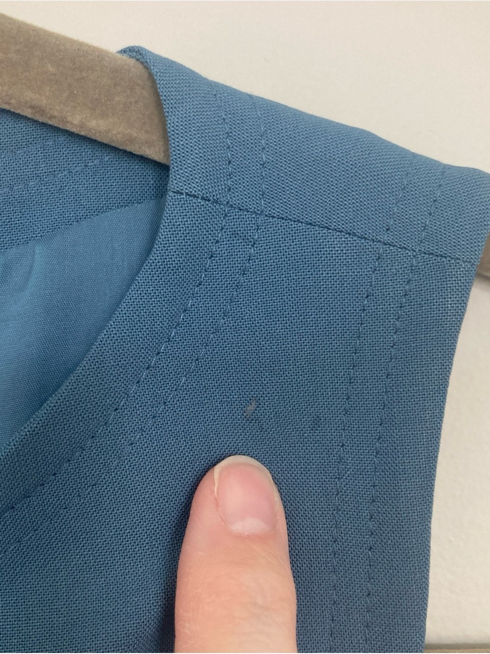 Theory Risbana Wool Sheath Dress Size 00 Blue Stretch Work Office Career - Picture 10 of 14
